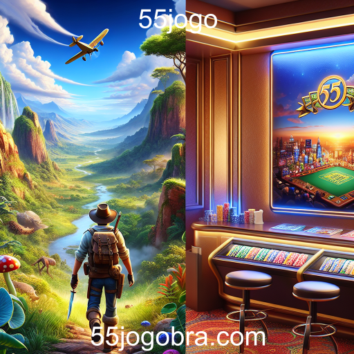 Explore o Mundo Aventureiro de 55jogo